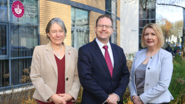 Pictured: Prof Becky Whay, University of Galway; Minister for Further and Higher Education, Research, Innovation & Science James Lawless; and Prof Alma McCarthy, University of Galway
