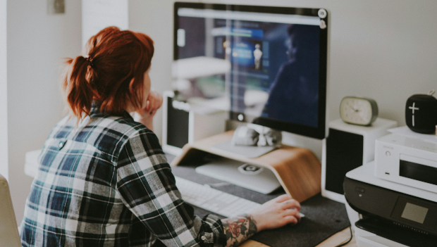 IT Professional at work