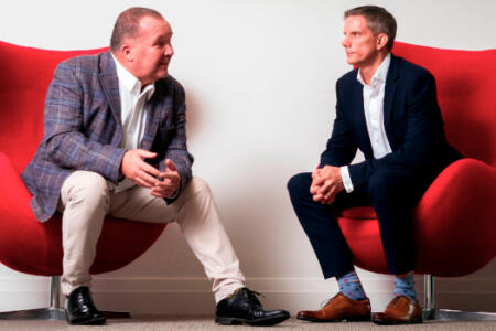 Pictured: Paul Connell and Jonathan Long, Pure Telecom