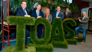 Pictured: Minister for Enterprise, Tourism and Employment Peter Burke; Michael Lohan and Qurrat Ul Ain, IDA; Dave Fleming, Toast; James Farrell, IDA; Ash Aryan, Toast