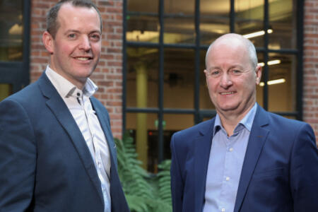 Pictured: Danny McEntee, FutureRange, and Peter Brown, EOS Systems