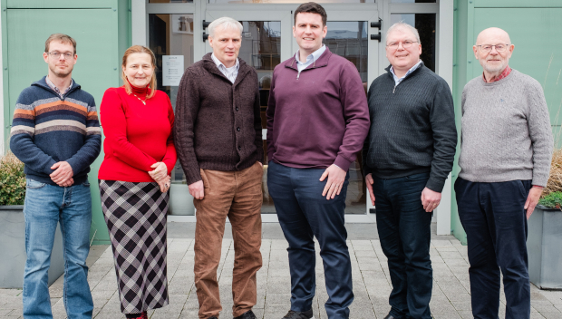 Erik Malan, Neg8 Carbon; Marie Ahern, Prochem Engineering; John Breen, Neg8 Carbon; Michael Kent and Paul Kearns, Prochem Engineering; and Ray Naughton, Neg8 Carbon