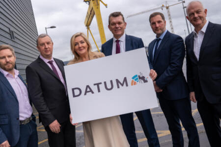 Pictured: Sam Turner, AMIC; John Irwin, AMIC Industry Board & Smart Industry Next; Gina McIntyre, SEUPB; Prof Richard Miles, Queen's University Belfast; Acting Deputy Secretary for Economic Policy Mark Lee; and Barry Kennedy, Irish Manufacturing Research