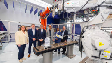 Pictured: Ruth Mackey, Mbryonics; Aubrey Dunne, Ubotica; Minister for Enterprise, Trade and Employment Peter Burke; Dietmar Pilz and Philip Thomas, ESA; and Barry Kennedy, IMR