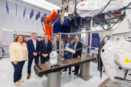 Pictured: Ruth Mackey, Mbryonics; Aubrey Dunne, Ubotica; Minister for Enterprise, Trade and Employment Peter Burke; Dietmar Pilz and Philip Thomas, ESA; and Barry Kennedy, IMR