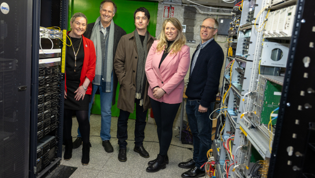 Pictured: Nicola Graham, Dublin City Council; Prof. Dan Kilper, Connect; Colm Browning, Smart Docklands; Sinéad Whelan, Walton Institute, SETU; Eoin Kenny, Asiera