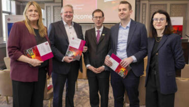 Pictured: Aoife Duffy, University of Galway; Tom Shiel, Medtronic; Prof David Burn, University of Galway; Prof Ted Vaughan; Institute for Health Discovery and Innovation; and Dr Emer Feerick, Medtronic