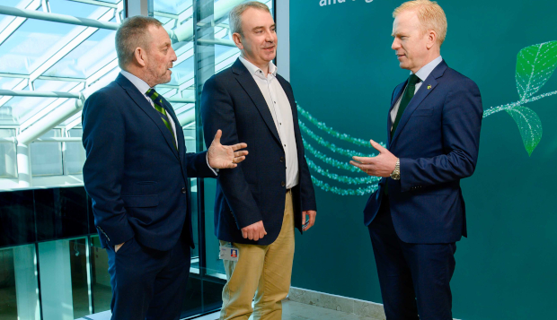 Pictured: Minister of State at the Department of Rural and Community Development and the Department of Transport Jerry Buttimer; Daniel O’Keeffe, Infineon Technologies; Dónal Travers, IDA Ireland