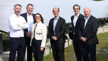 Pictured: Kieran Holohan, Saint-Gobain Ireland; Ciaran Marron, Activ8 Energies; Tamsin Lishman, SSE Energy Solutions; David Mohlo, Saint-Gobain Northern Europe; Dean O’Sullivan, Saint-Gobain UK & Ireland; John Crosse, Saint-Gob