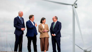 Pictured: Tom Donnellan, BnM; Minister for Climate, Energy and the Environment Darragh O’Brien; Niamh Gallagher, Amazon Web Services; and Brendan Lenihan, BnM