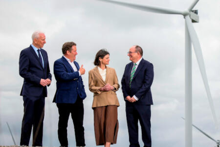 Pictured: Tom Donnellan, BnM; Minister for Climate, Energy and the Environment Darragh O’Brien; Niamh Gallagher, Amazon Web Services; and Brendan Lenihan, BnM
