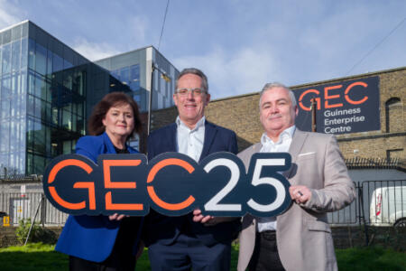 Pictured: Niamh Collins and David Varian, GEC; Warren Cray, Local Enterprise Office, Dublin City