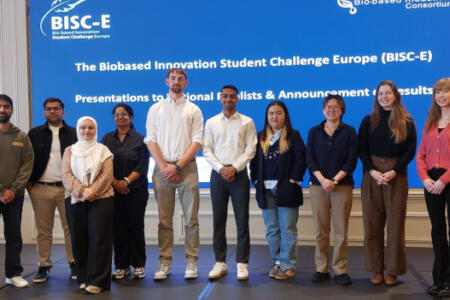 First, second and third prize recipients of the Irish National Prize of the Bio-based Innovation Student Challenge Europe