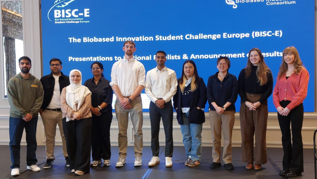 First, second and third prize recipients of the Irish National Prize of the Bio-based Innovation Student Challenge Europe