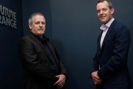 Pictured: Danny McEntee, FutureRange and Donal Bray, Echo IT