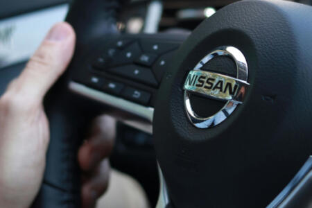 Nissan steering wheel