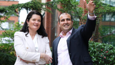 Pictured: Anne-Marie Tierney, IDA Ireland and Vishal Marria, Quantexa
