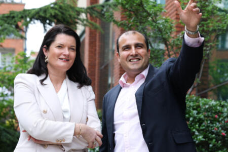 Pictured: Anne-Marie Tierney, IDA Ireland and Vishal Marria, Quantexa