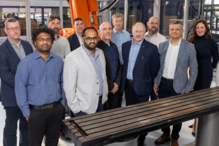 Pictured front: Keerthi Sagar, Aswin Ramasubramanian, Micheal Cassidy, IMR; Kevin Burke, Enterprise Ireland; William Egenton, Dromone Engineering; Lise-Ann Sheehan, IMR. Back: Stephen O’Reilly, Enterprise Ireland; Ronan Timmins, Dromone Engineering; Sergio Fernandez Ceballos, Enterprise Ireland; Chris Judge, Kevin Fraser, Lise-Ann Sheehan, IMR
