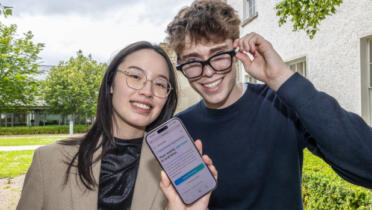 Pictured: Suyun Zheng and Scott Nagle, Auralink