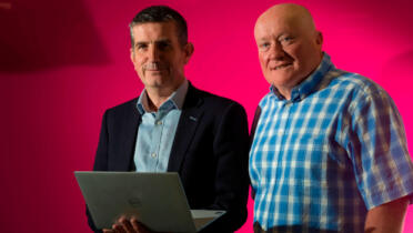 Pictured: Brian Roe, Servecentric, and Michael Gallagher, Yuno Group