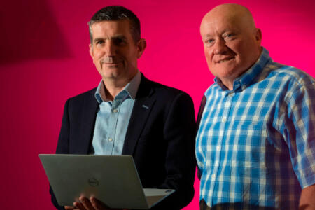 Pictured: Brian Roe, Servecentric, and Michael Gallagher, Yuno Group