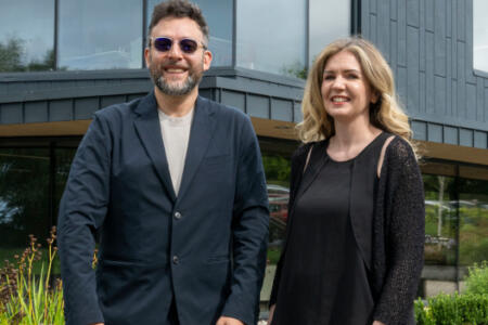Pictured: Miguel Escobar, Mekkato CreaTech Studio, and Grace Dinan, JunieXR