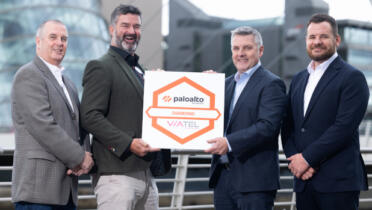 Michael Silke and Adrian Purcell, Palo Alto Networks; Paddy Trainor and Kiel McGimpsey, Viatel Technology Group